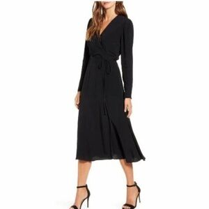 Rachel parcell black midi dress Small